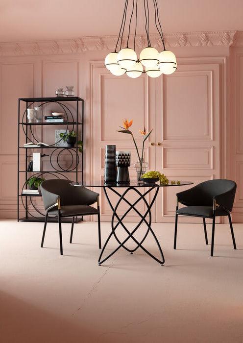 Boulevard Grey Chair with Armrest (2/Set) - WOO .Design