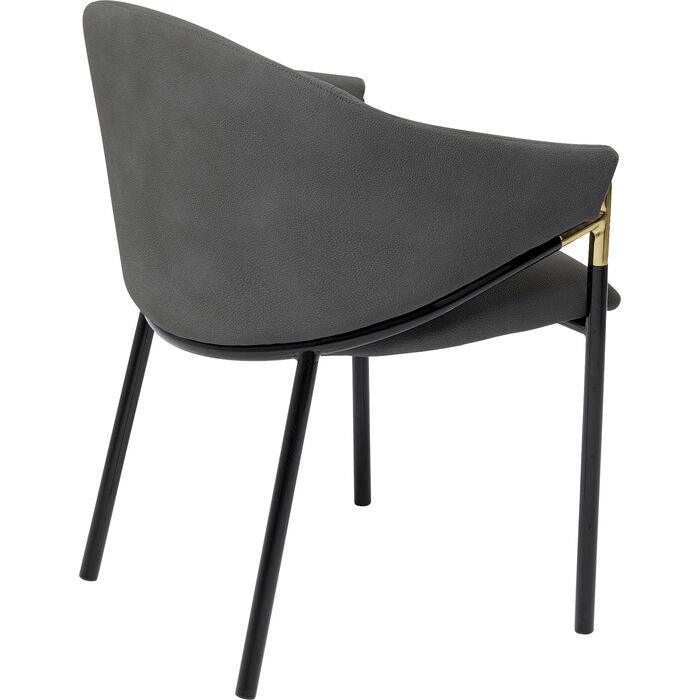 Boulevard Grey Chair with Armrest (2/Set) - WOO .Design