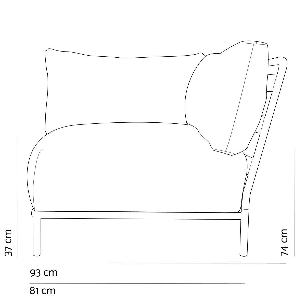 Brick I Outdoor 3 Seater Sofa - WOO .Design
