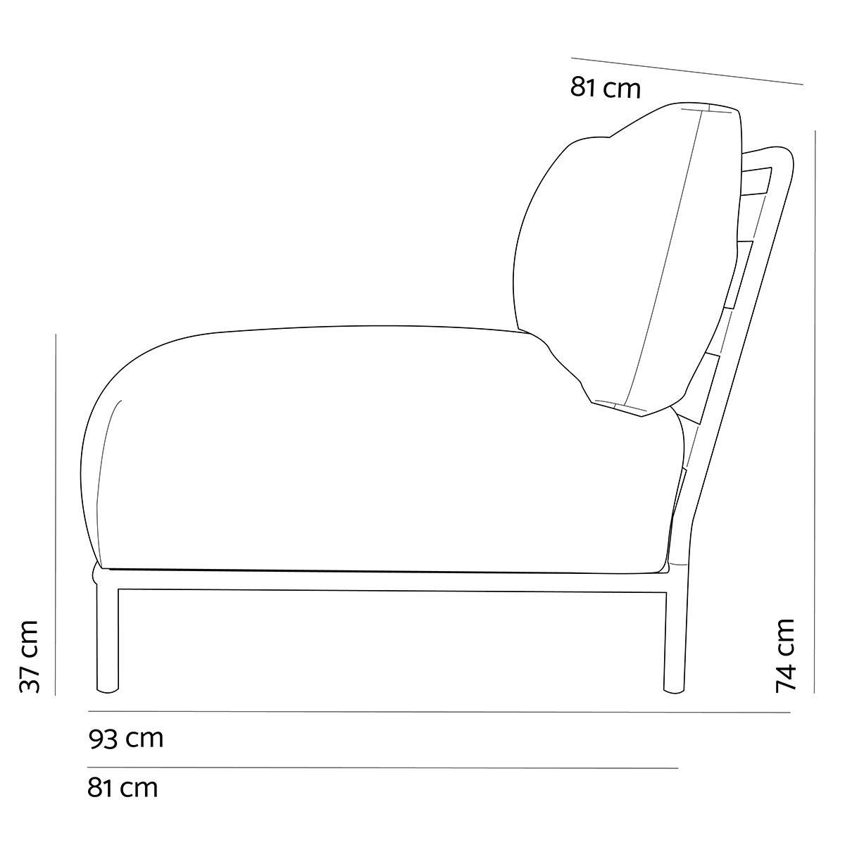 Brick Outdoor 3 Seater Sofa - WOO .Design
