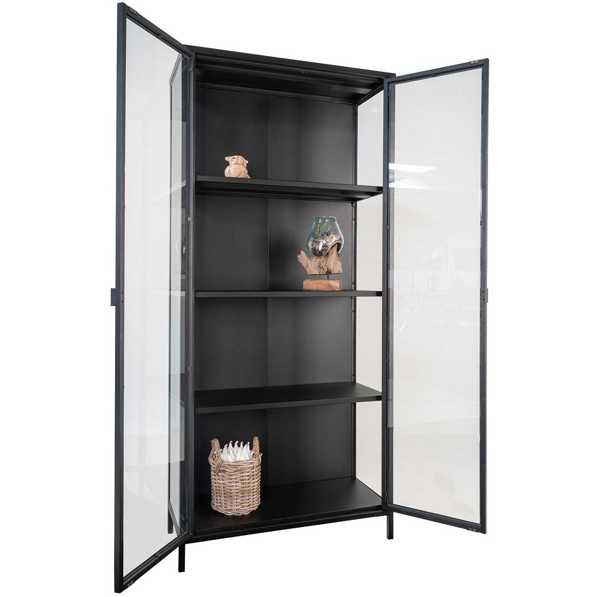 Brisbane Black High Display Cabinet - WOO .Design