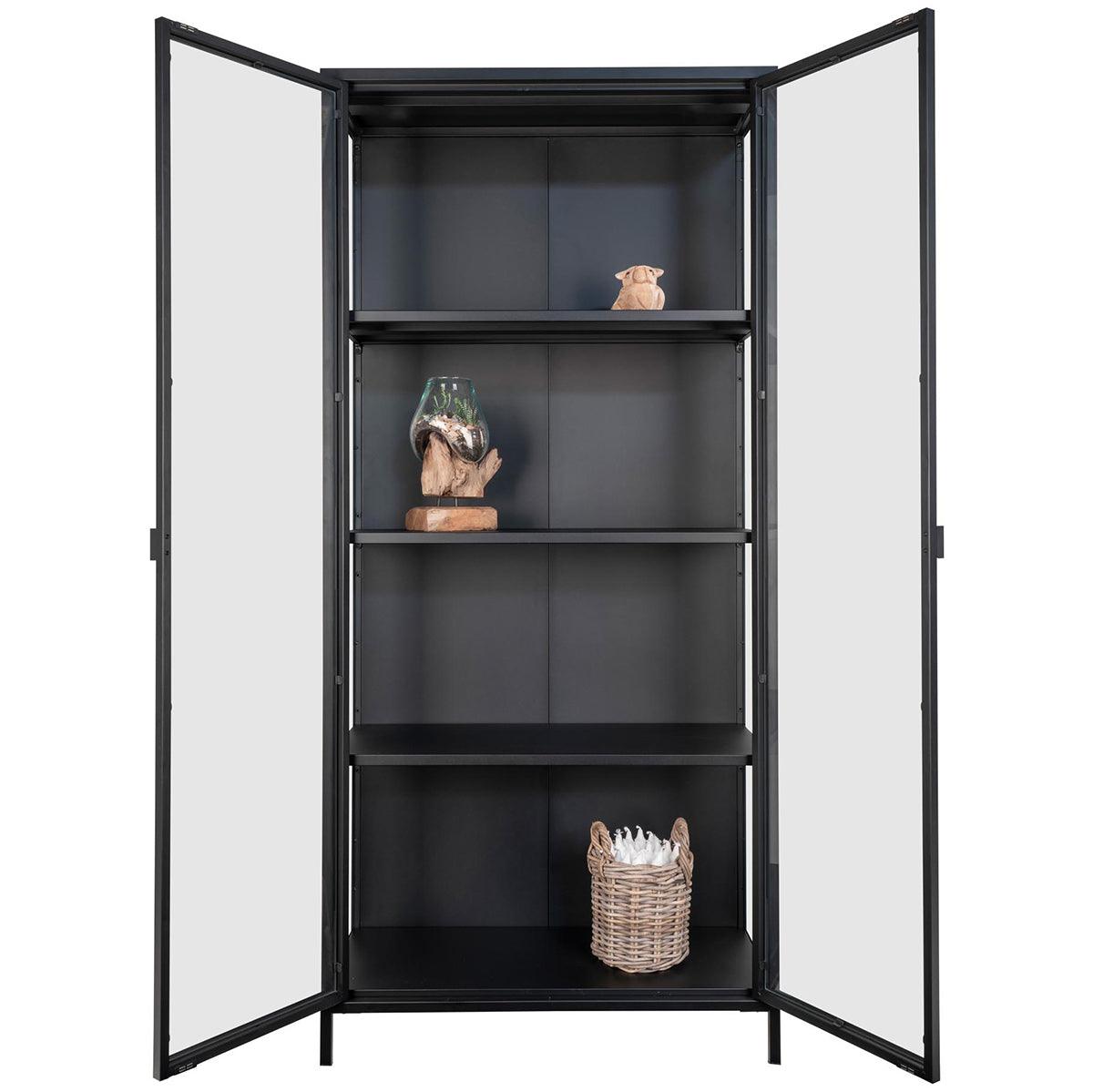 Brisbane Black High Display Cabinet - WOO .Design