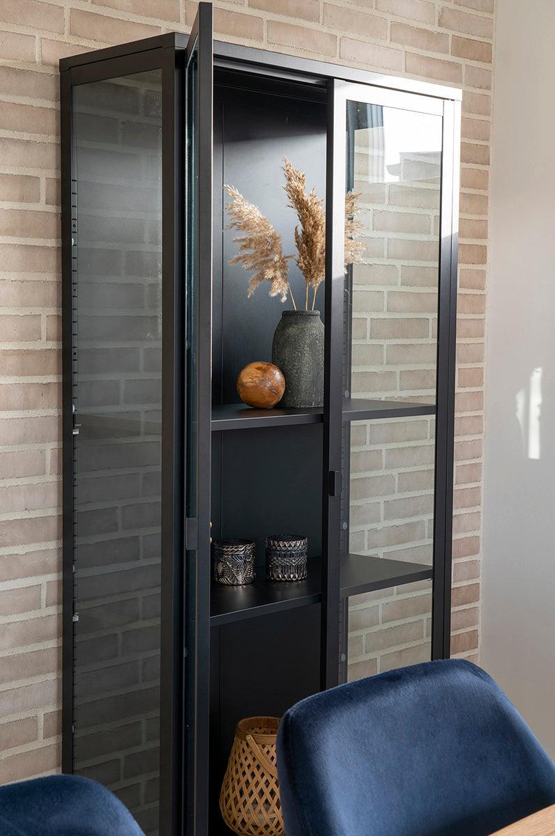 Brisbane Black High Display Cabinet - WOO .Design