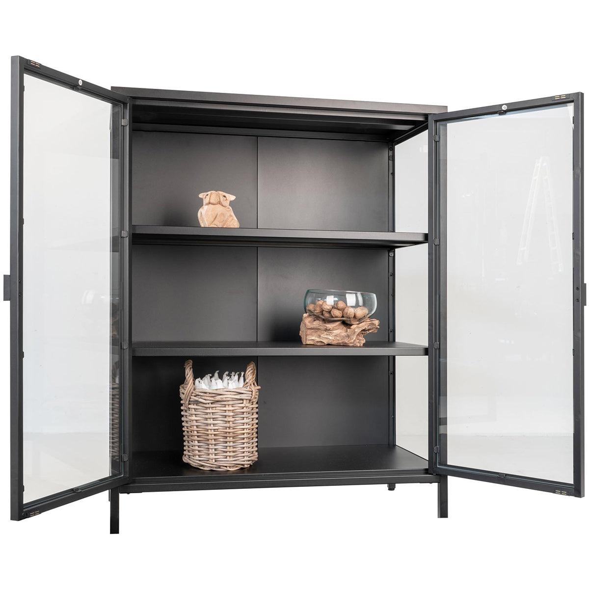 Brisbane Black Low Display Cabinet - WOO .Design