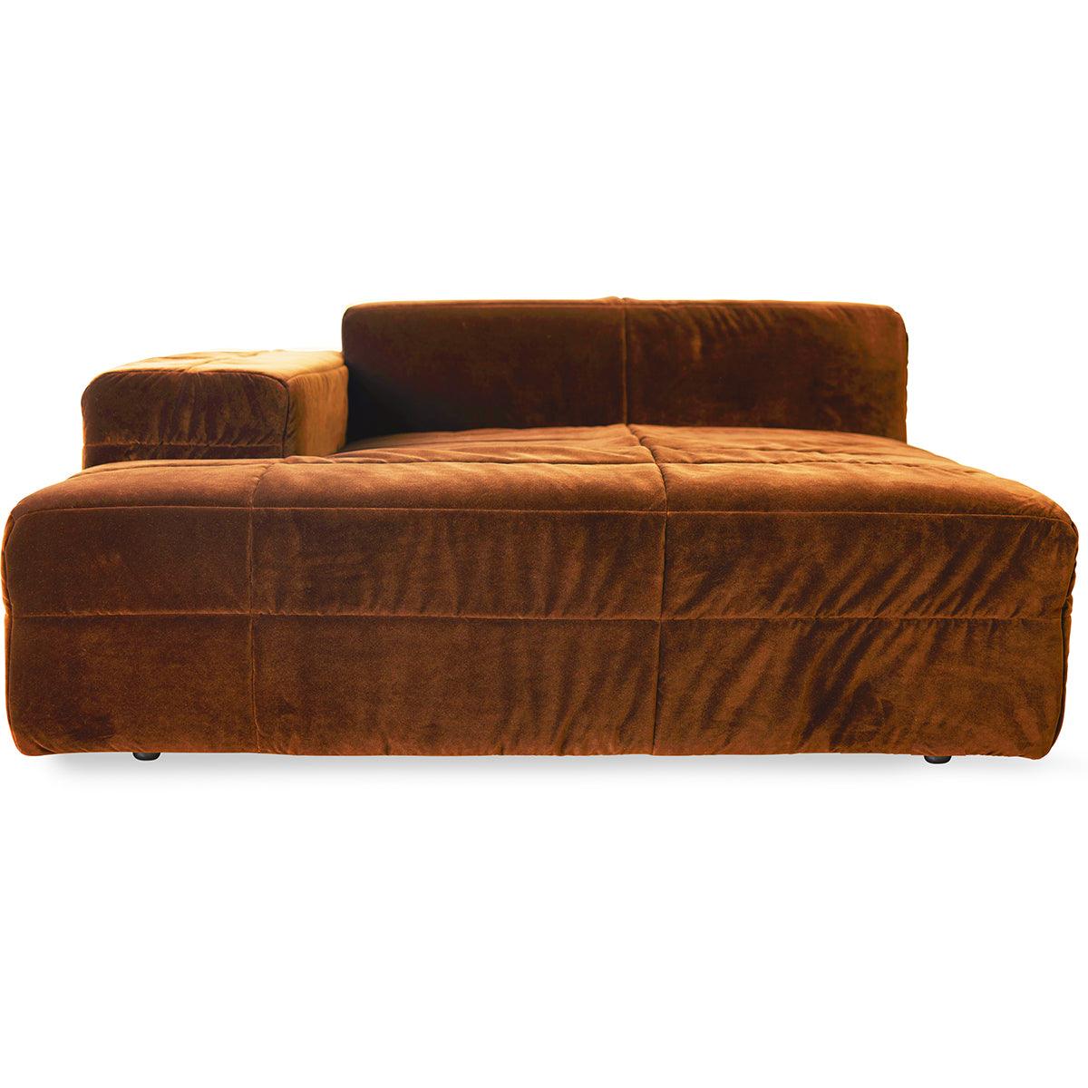 Brut Royal Velvet Sofa - Element Left Divan - WOO .Design