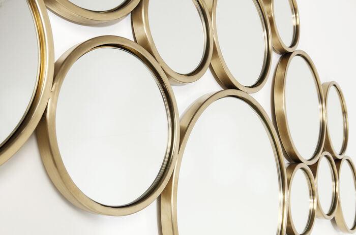 Bubbles Brass Mirror - WOO .Design