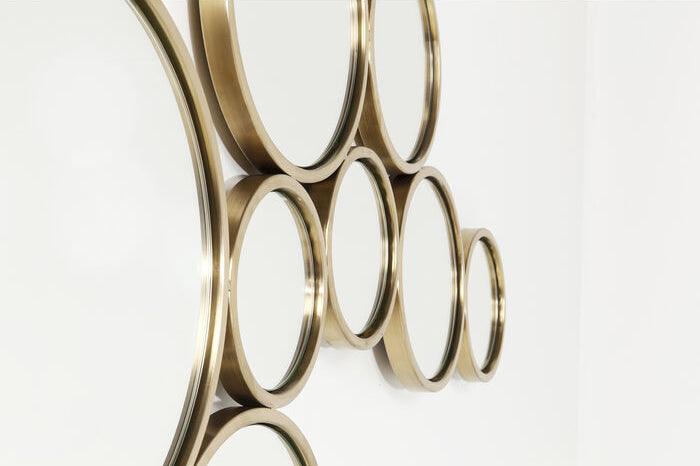 Bubbles Brass Mirror - WOO .Design