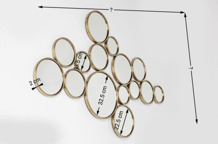 Bubbles Brass Mirror - WOO .Design