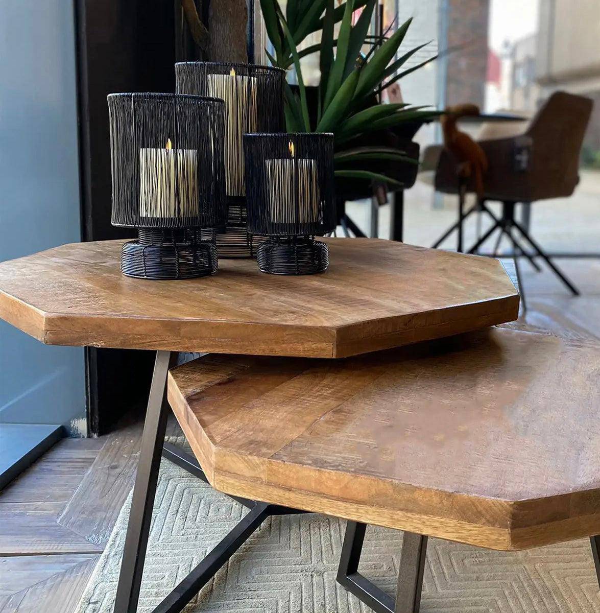 Octagon Coffee Table (2/Set)