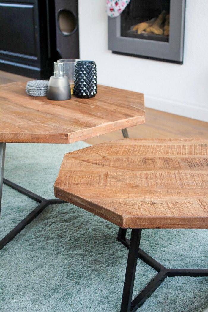 Octagon Coffee Table (2/Set)