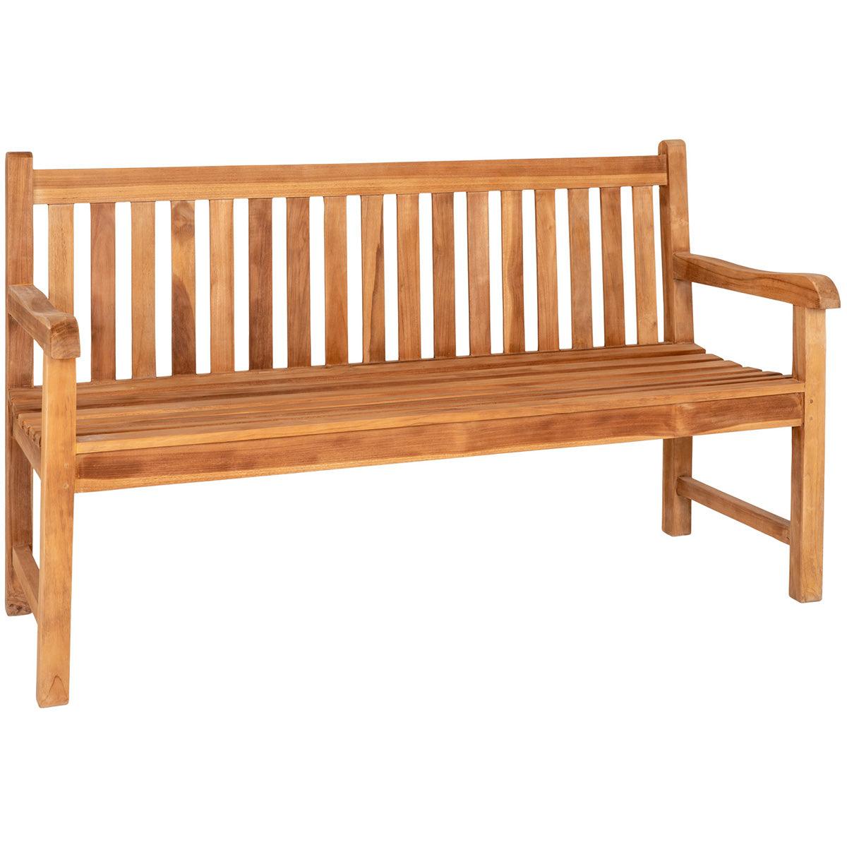 Cabo Natural Teak Wood Bench - WOO .Design