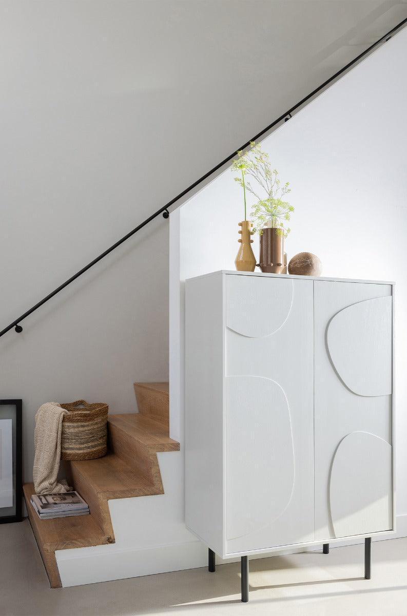 Cadiz Mist Pine Wood Storage Cabinet - WOO .Design