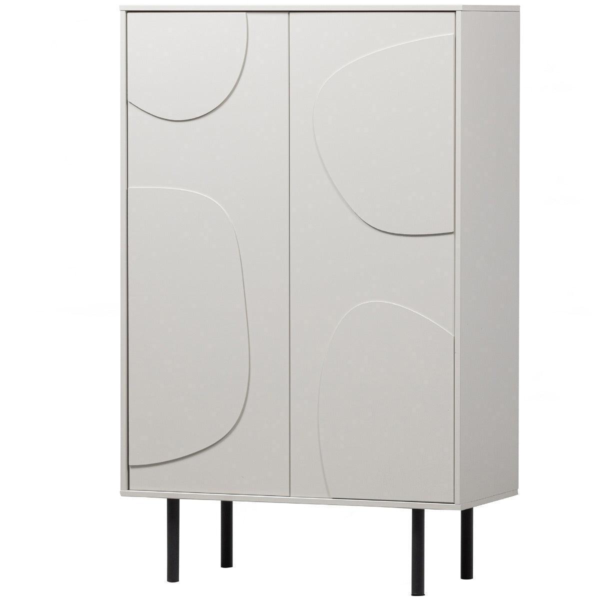 Cadiz Mist Pine Wood Storage Cabinet - WOO .Design