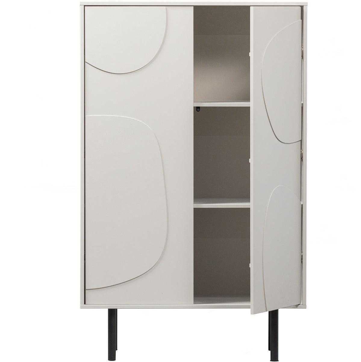 Cadiz Mist Pine Wood Storage Cabinet - WOO .Design