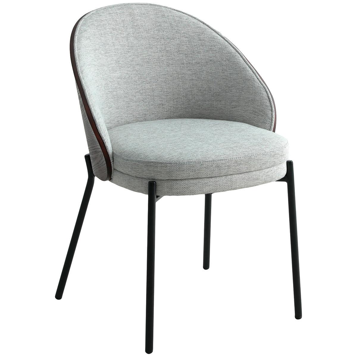 Canelas Light Grey/Dark Brown Dining Chair (2/Set) - WOO .Design