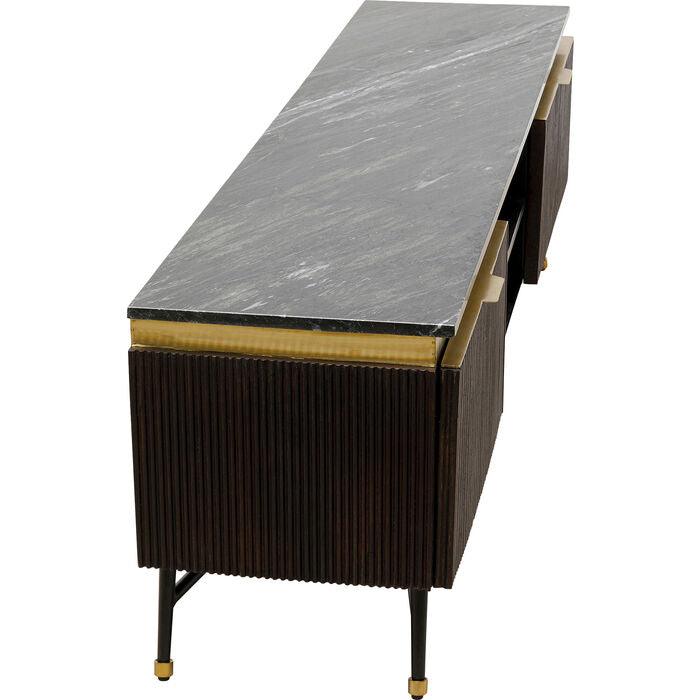 Catalina Mango Wood/Marble Lowboard - WOO .Design