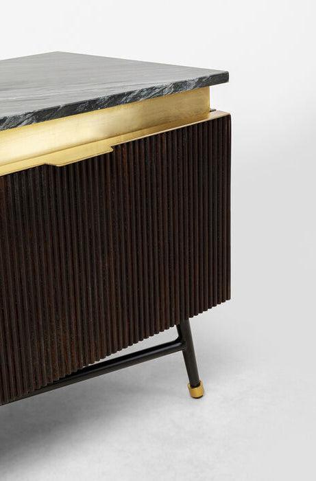 Catalina Mango Wood/Marble Lowboard - WOO .Design