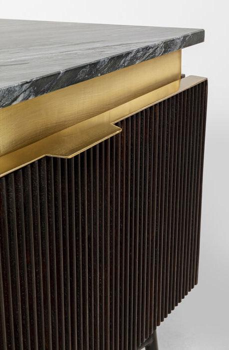 Catalina Mango Wood/Marble Lowboard - WOO .Design