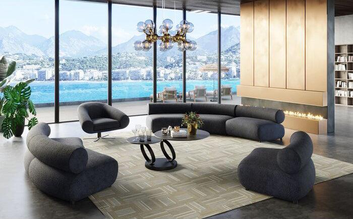 Ciao Midnight Swivel Armchair - WOO .Design