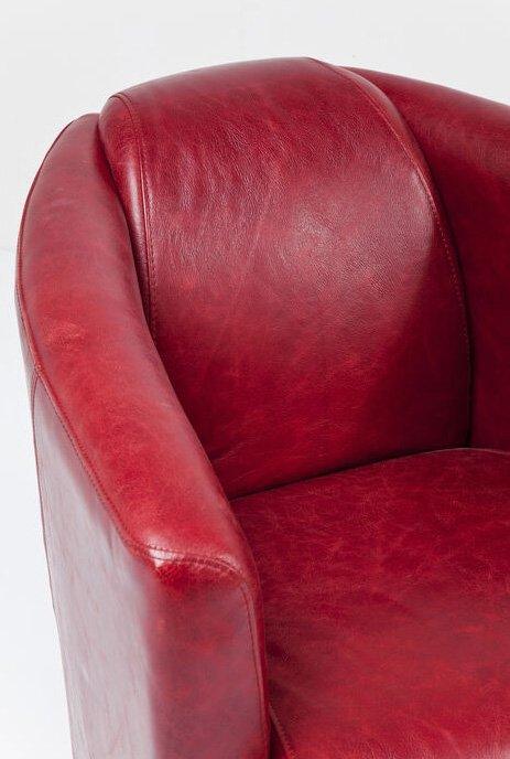 Cigar Leather Lounge Armchair - WOO .Design
