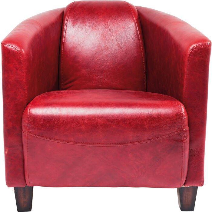 Cigar Leather Lounge Armchair - WOO .Design