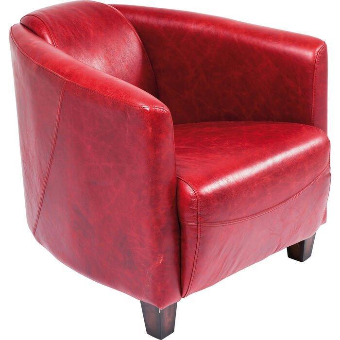 Cigar Leather Lounge Armchair - WOO .Design