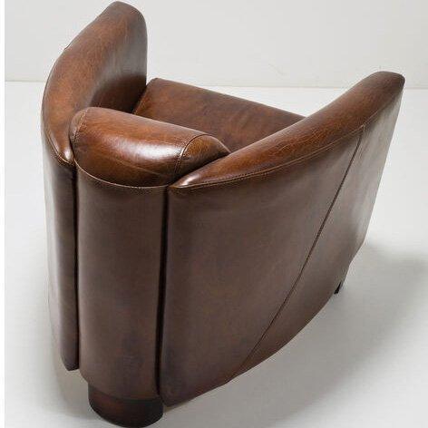 Cigar Leather Lounge Armchair - WOO .Design