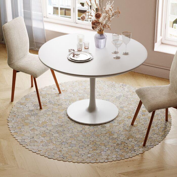 Circle Leather Round Carpet - WOO .Design