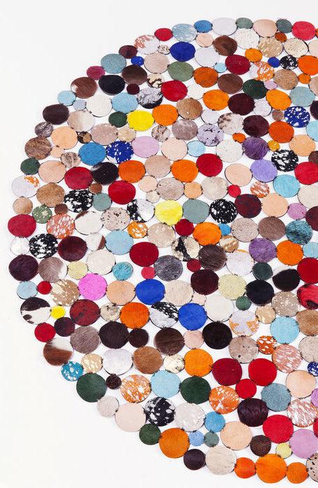 Circle Leather Round Carpet - WOO .Design