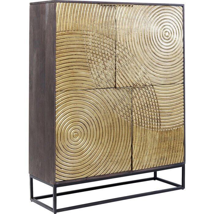 Circulo Gold Wooden Cabinet - WOO .Design