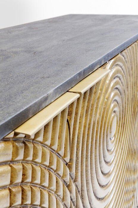 Circulo Gold Acacia Wood Sideboard - WOO .Design