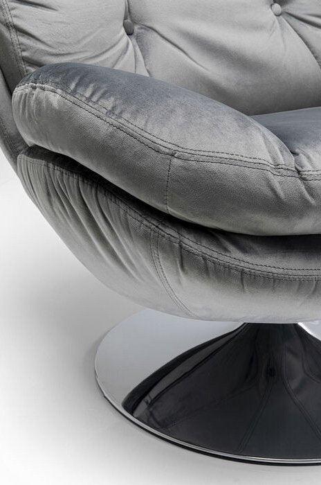 Cosy Velvet Lounge Swivel Armchair - WOO .Design