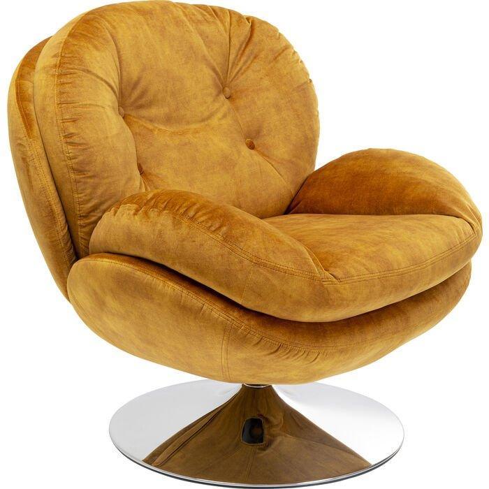 Cosy Velvet Lounge Swivel Armchair - WOO .Design