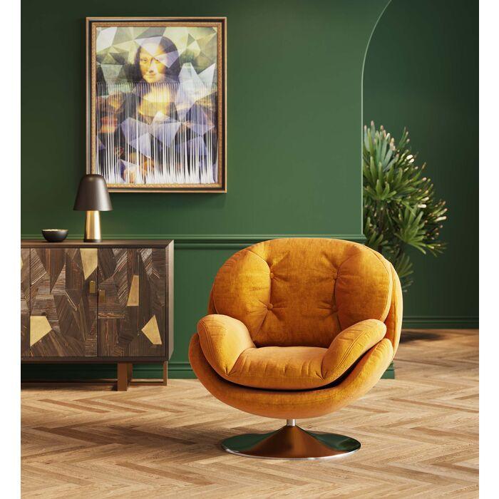 Cosy Velvet Lounge Swivel Armchair - WOO .Design