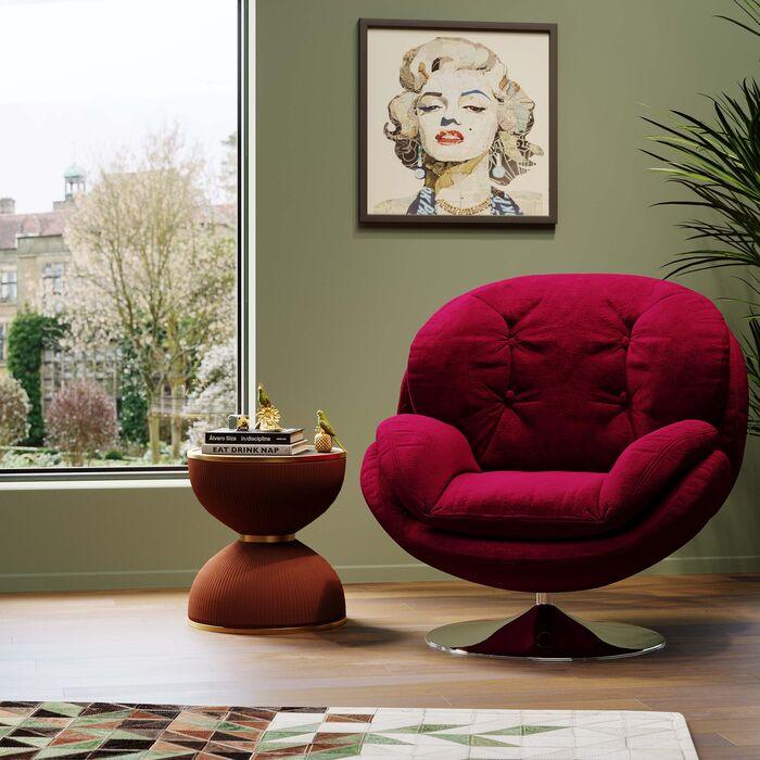 Cosy Velvet Lounge Swivel Armchair - WOO .Design