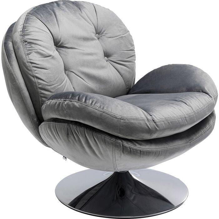Cosy Velvet Lounge Swivel Armchair - WOO .Design