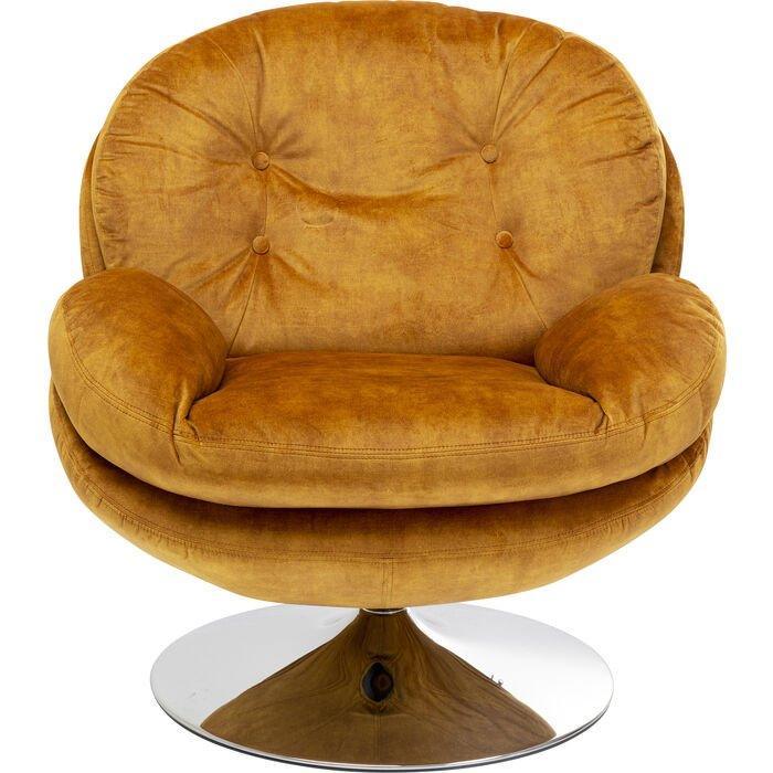 Cosy Velvet Lounge Swivel Armchair - WOO .Design