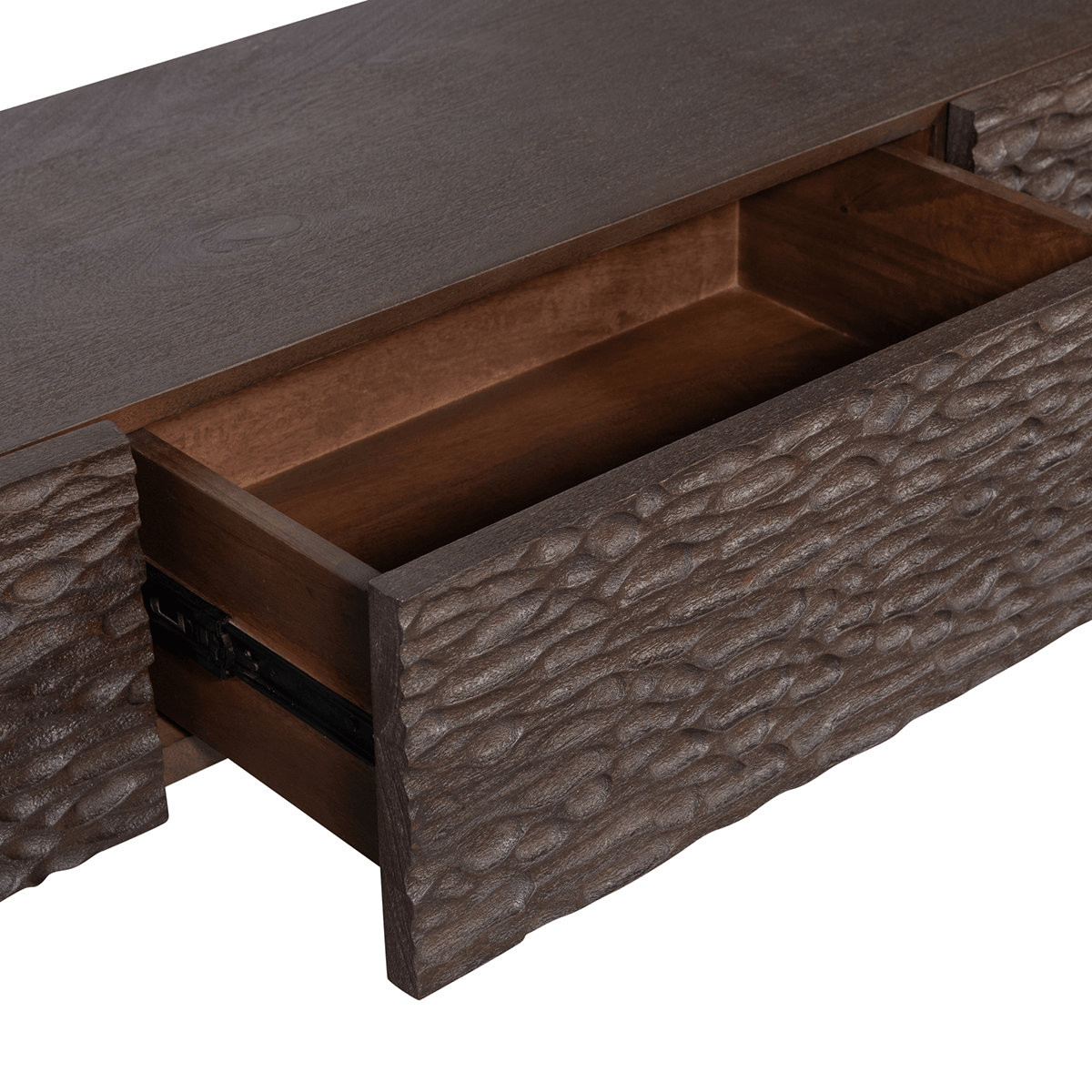 Crumble Walnut Mango Wood TV Unit - WOO .Design