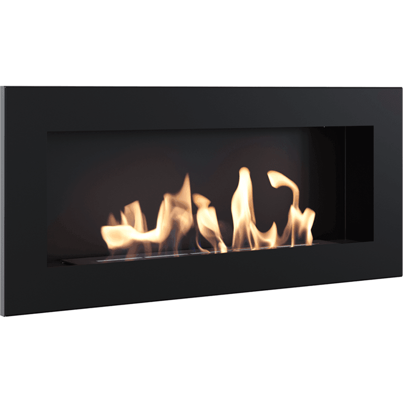 Delta 2 Slim Black Bio Fireplace - WOO .Design