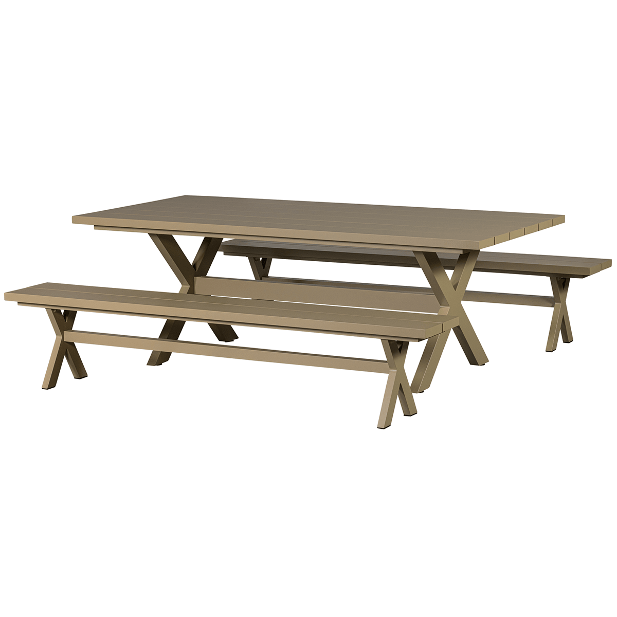 Delta Aluminium Picnic Bench - WOO .Design