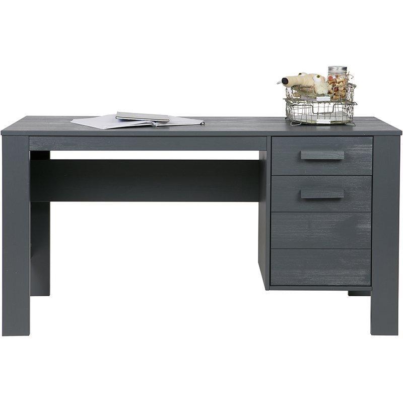 Dennis Brushed Pine Wood Desk - WOO .Design