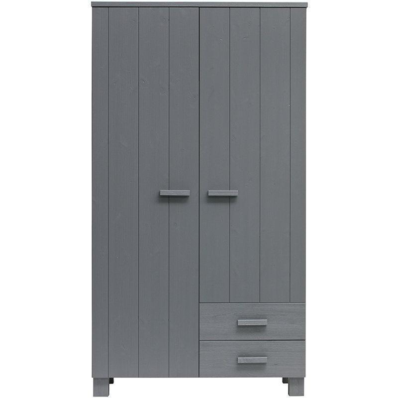 Dennis Brushed Pine Wood Drawers Wardrobe - WOO .Design