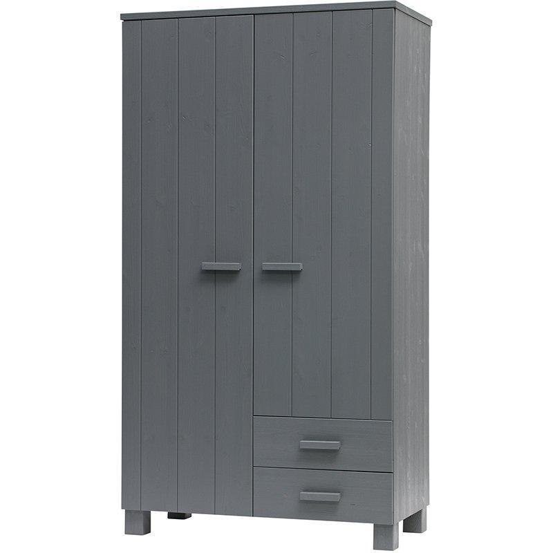 Dennis Brushed Pine Wood Drawers Wardrobe - WOO .Design