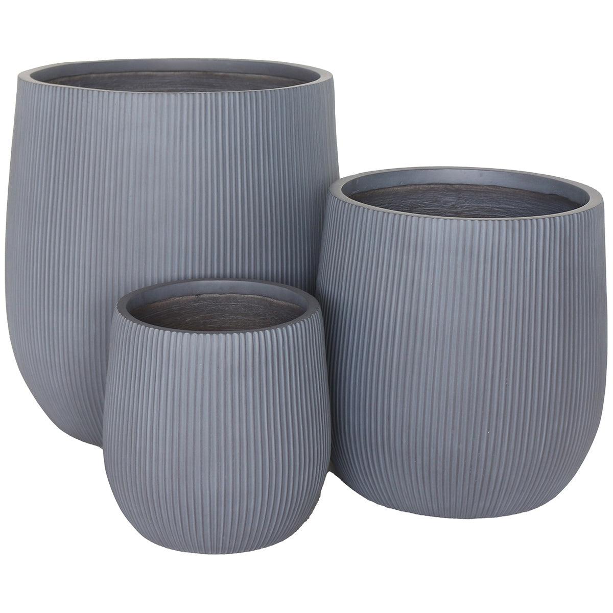 Denton Grey Planter (3/Set) - WOO .Design