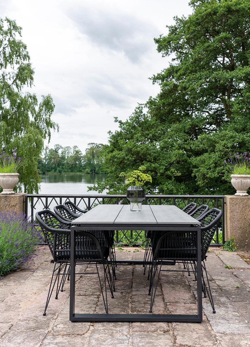 Denver Grey/Black Garden Table - WOO .Design