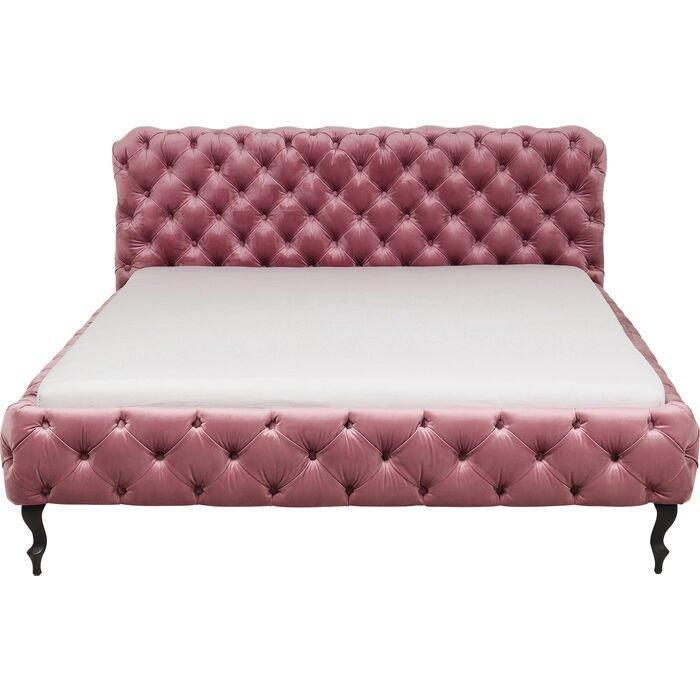 Desire Mauve Velvet Bed by KARE Design