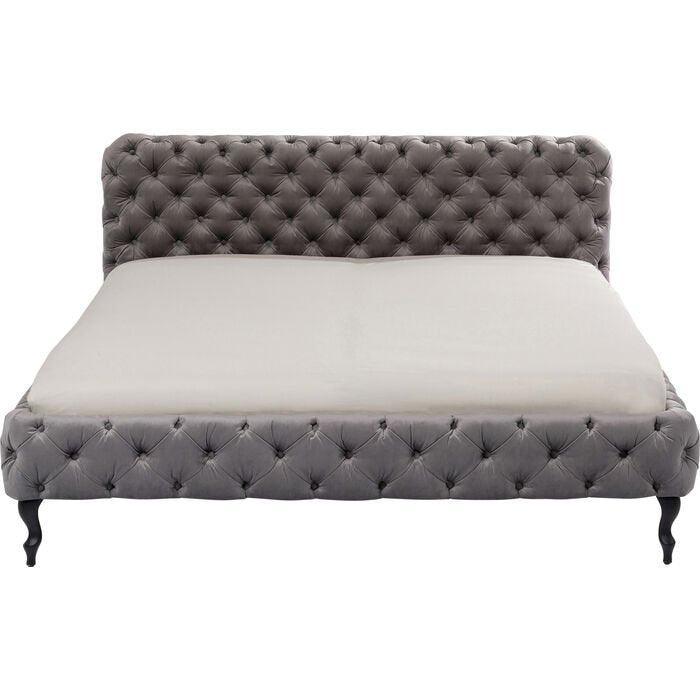 Desire Silver Grey Velvet Bed - WOO .Design