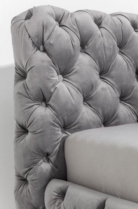 Desire Silver Grey Velvet Bed - WOO .Design