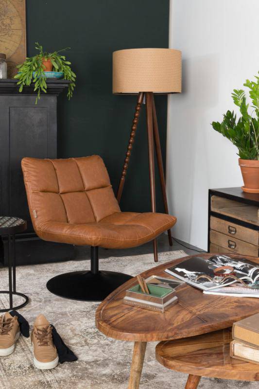 Bar Vintage Brown Lounge Chair