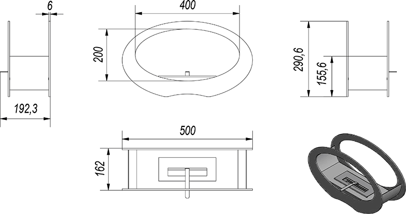 Echo Bio Fireplace - WOO .Design